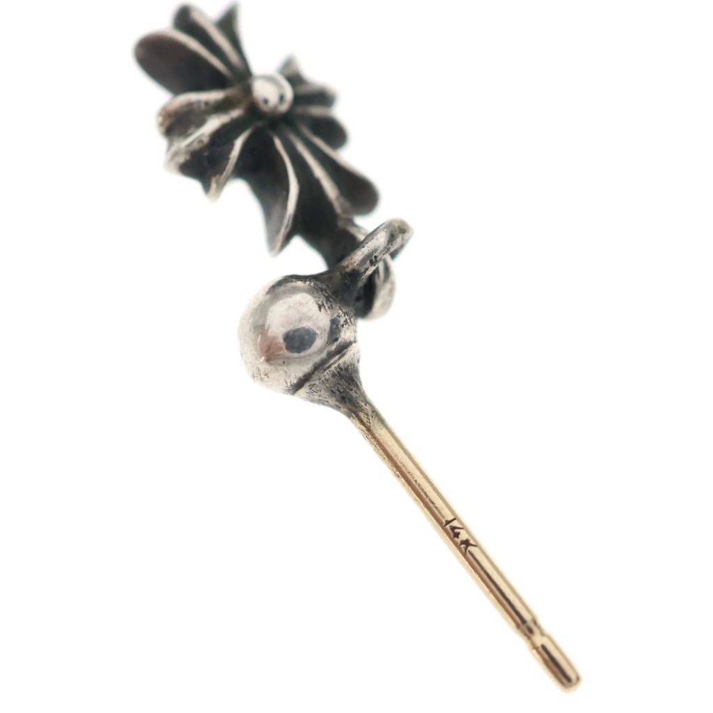 Chrome Hearts Tny CH Pls Tiny CH Plus Drop Earrings Silver — view 6