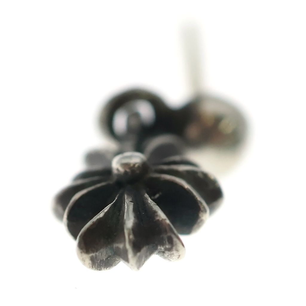 Chrome Hearts Tny CH Pls Tiny CH Plus Drop Earrings Silver — view 5