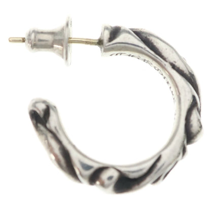 Chrome Hearts Hoop Scrool Scroll Earrings Silver — view 4