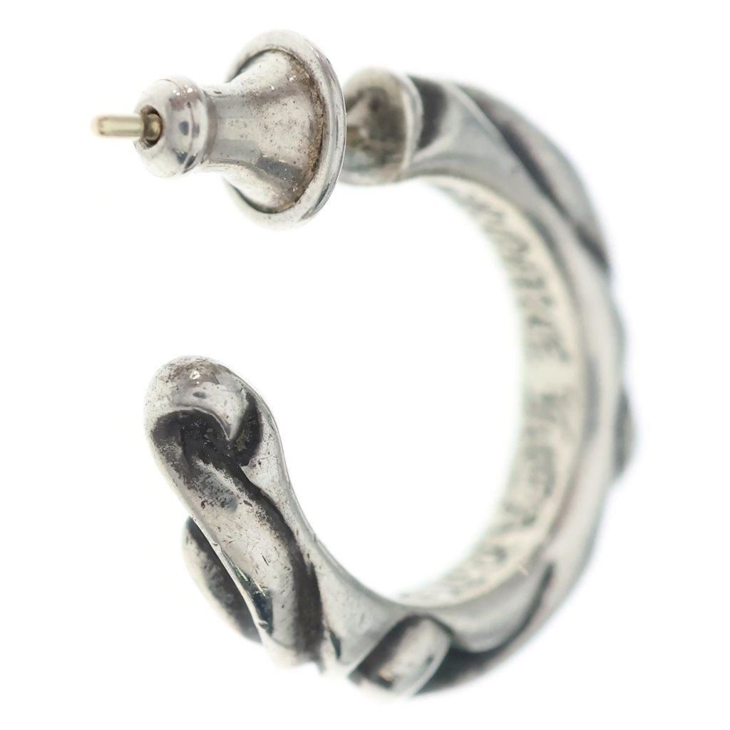 Chrome Hearts Hoop Scrool Scroll Earrings Silver — view 2