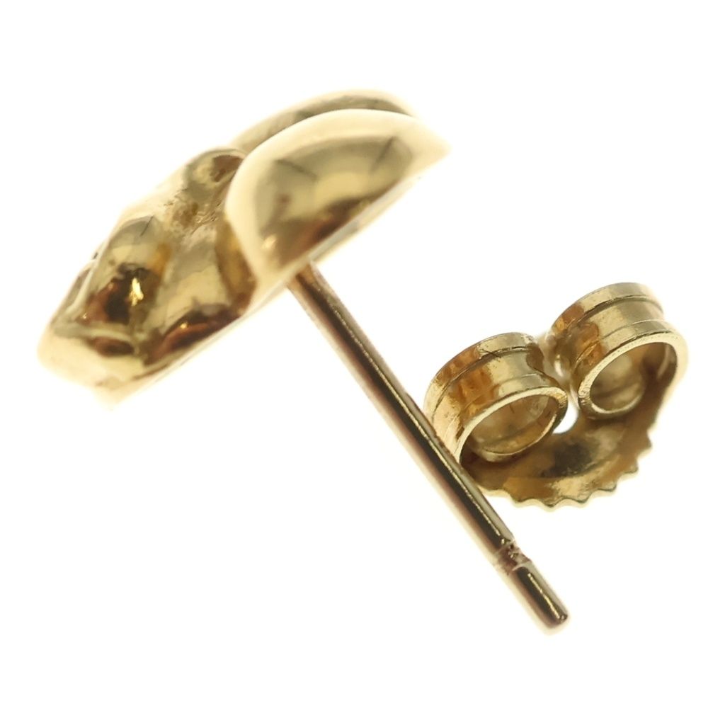 Chrome Hearts 22k Stud Heart Earrings Gold — view 5