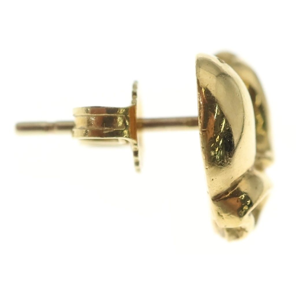 Chrome Hearts 22k Stud Heart Earrings Gold — view 4