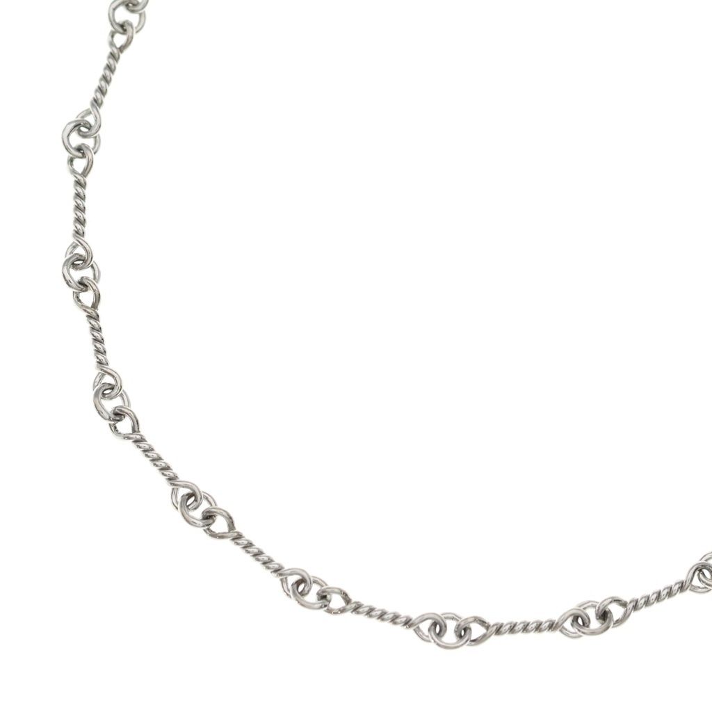 Chrome Hearts Neckchain Twist Chain Necklace White Gold