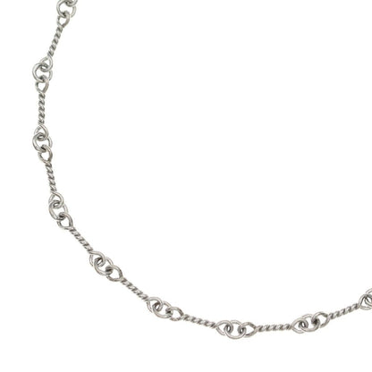 Chrome Hearts Neckchain Twist Chain Necklace White Gold