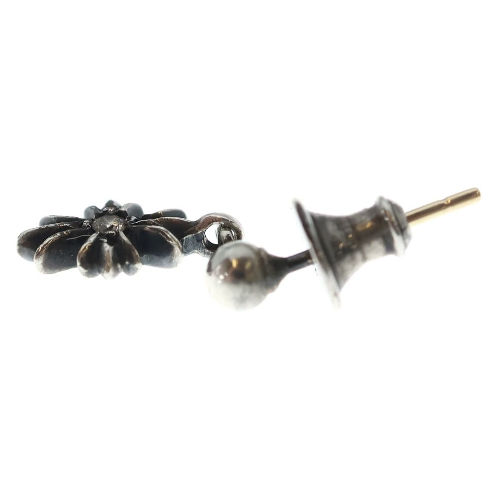Chrome Hearts Tny CH Pls Dia Tiny CH Plus Drop Earrings Silver — view 3