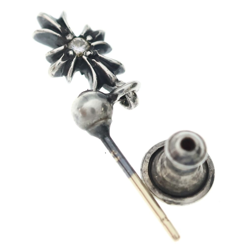 Chrome Hearts Tny CH Pls Dia Tiny CH Plus Drop Earrings Silver — view 6
