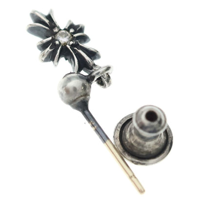 Chrome Hearts Tny CH Pls Dia Tiny CH Plus Drop Earrings Silver — view 6