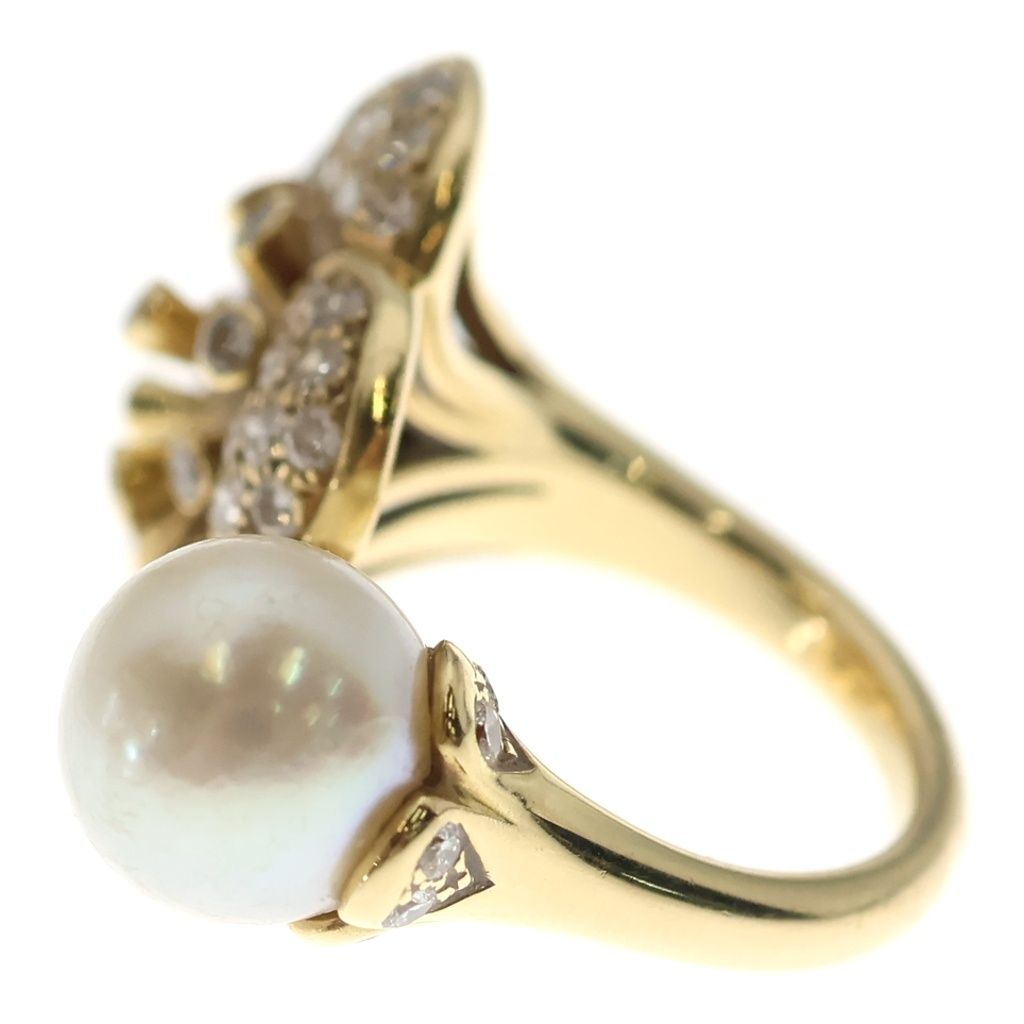 Van Cleef & Arpels Pearl Duo Ring Yellow Gold Diamond mm — view 4