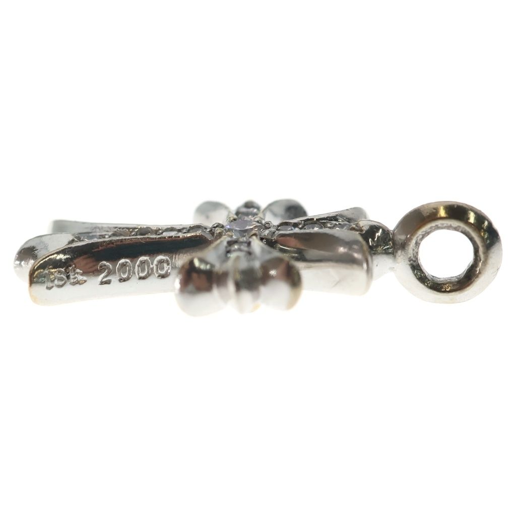 Chrome Hearts Tny Crsf P Dia Tiny Fat Cross Pave Diamond Pendant White Gold — view 3