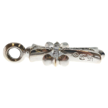 Chrome Hearts Tny Crsf P Dia Tiny Fat Cross Pave Diamond Pendant White Gold — view 4