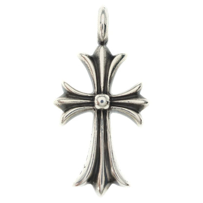 Chrome Hearts Tny Crsf P Dia Tiny Fat Cross Pave Diamond Pendant Silver — view 2