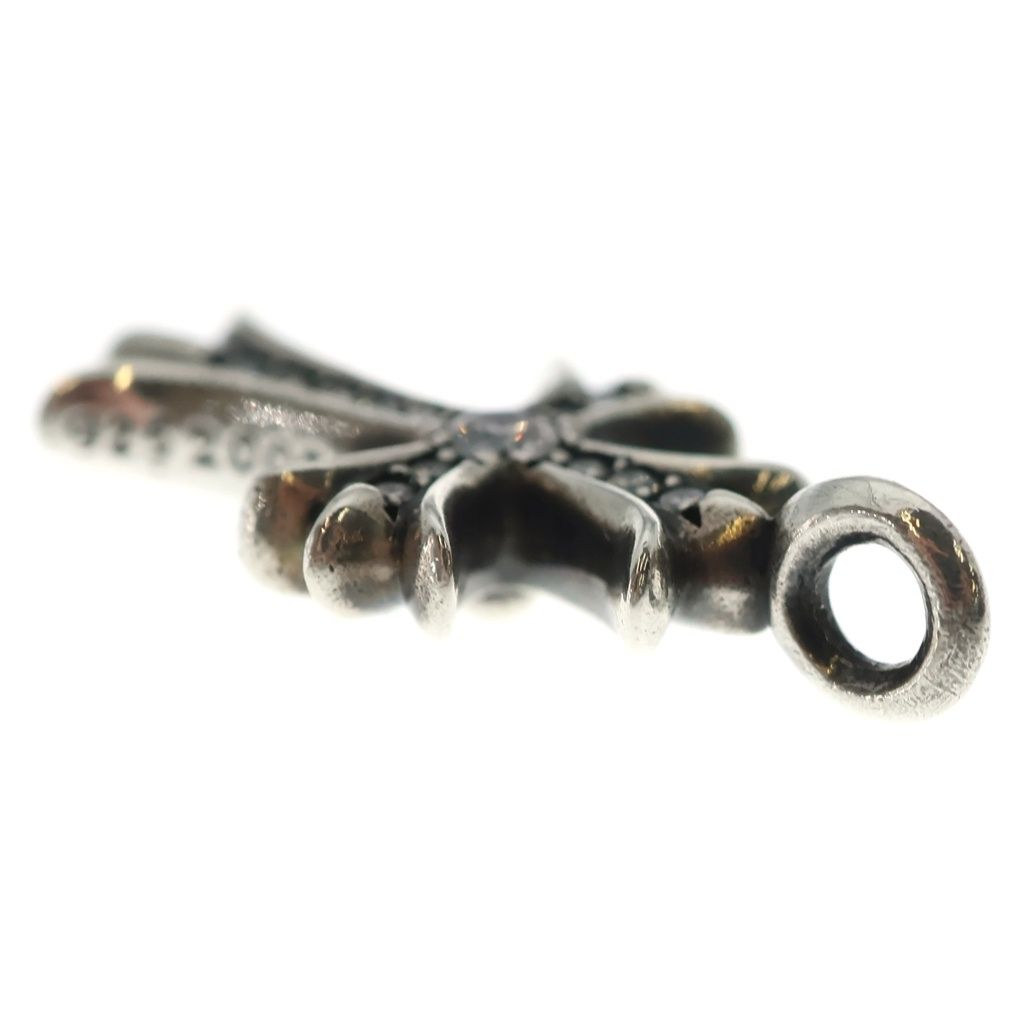Chrome Hearts Tny Crsf P Dia Tiny Fat Cross Pave Diamond Pendant Silver — view 6