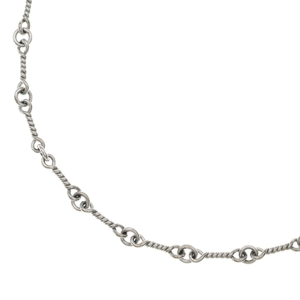 Chrome Hearts Neckchain Twist Chain Necklace White Gold