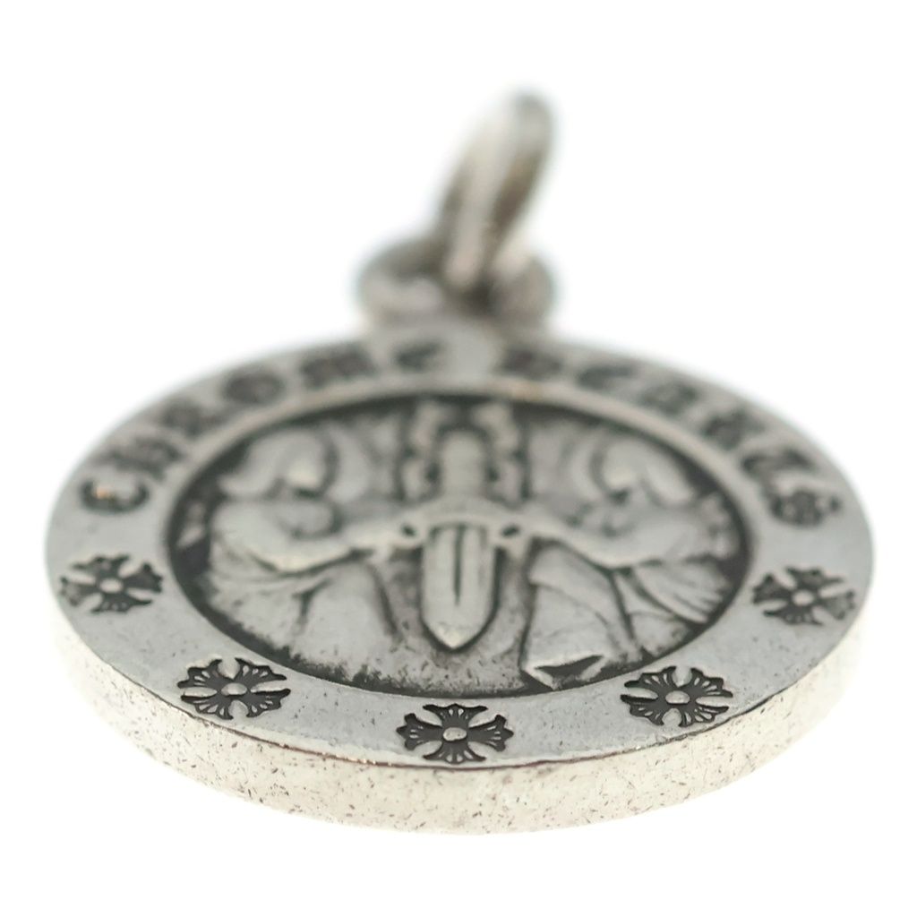 Chrome Hearts Chrm Angl Mdl V2 Angel Medal Charm Pendant Silver — view 5