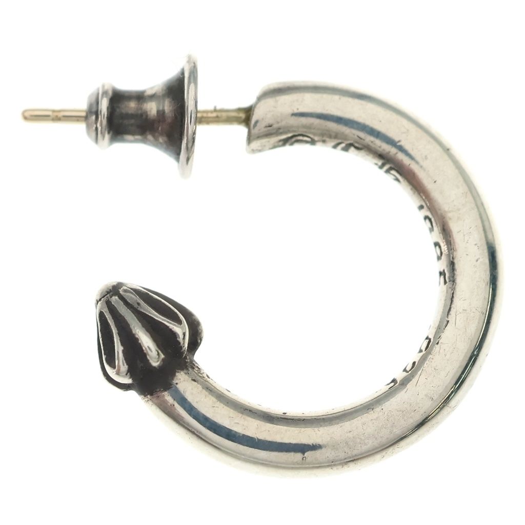 Chrome Hearts Hoop Plain Earrings Silver — view 4