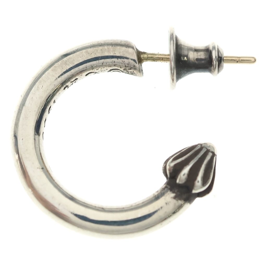 Chrome Hearts Hoop Plain Earrings Silver — view 3