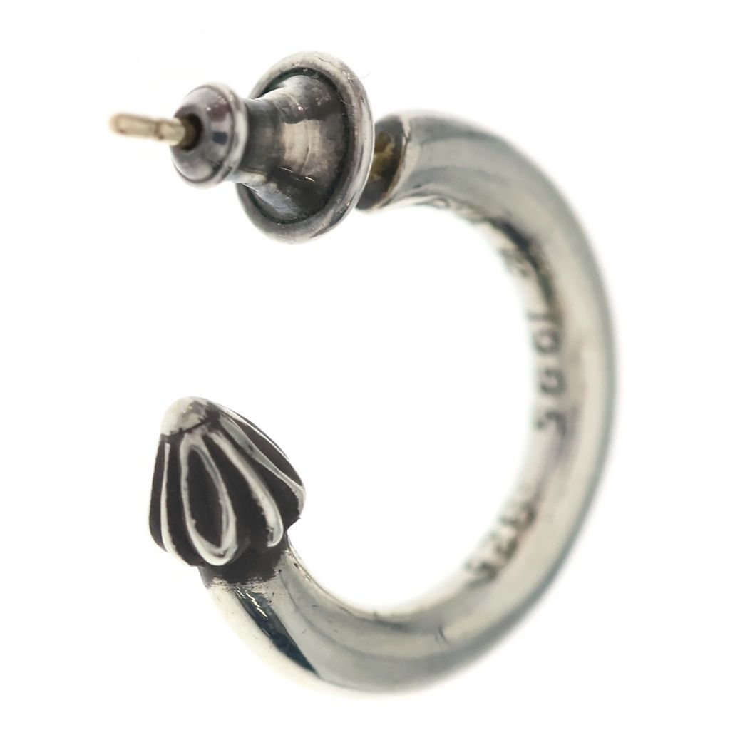 Chrome Hearts Hoop Plain Earrings Silver — view 2