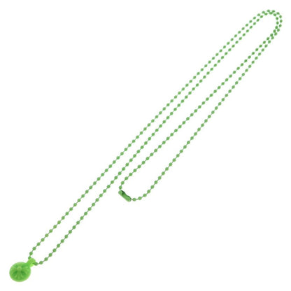 Chrome Hearts Rubber CH Crs Ball 2 Cross Necklace Silicone Green — view 2