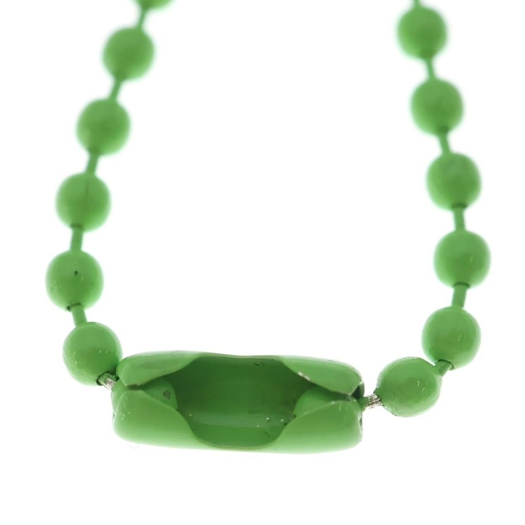Chrome Hearts Rubber CH Crs Ball 2 Cross Necklace Silicone Green — view 4