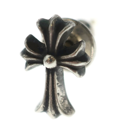 Chrome Hearts CH Crss 2 Fat CH Crossfat Stud Earrings Silver