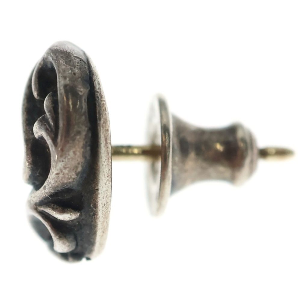 Chrome Hearts Stud Heart Earrings Silver — view 3