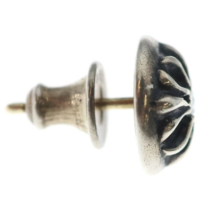 Chrome Hearts Stud Crsbll Dia Cross Ball Earrings Silver — view 4