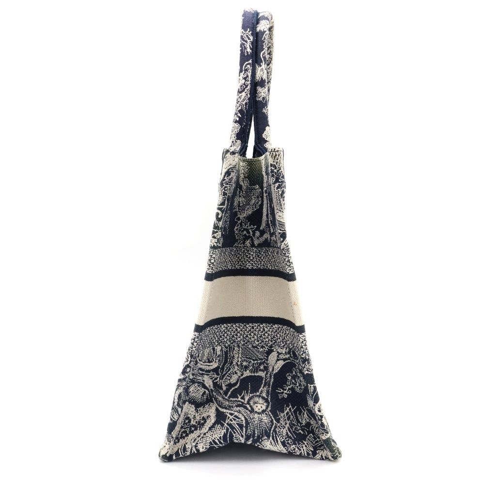 Dior Book Tote Toile de Jouy Canvas Navy — view 3