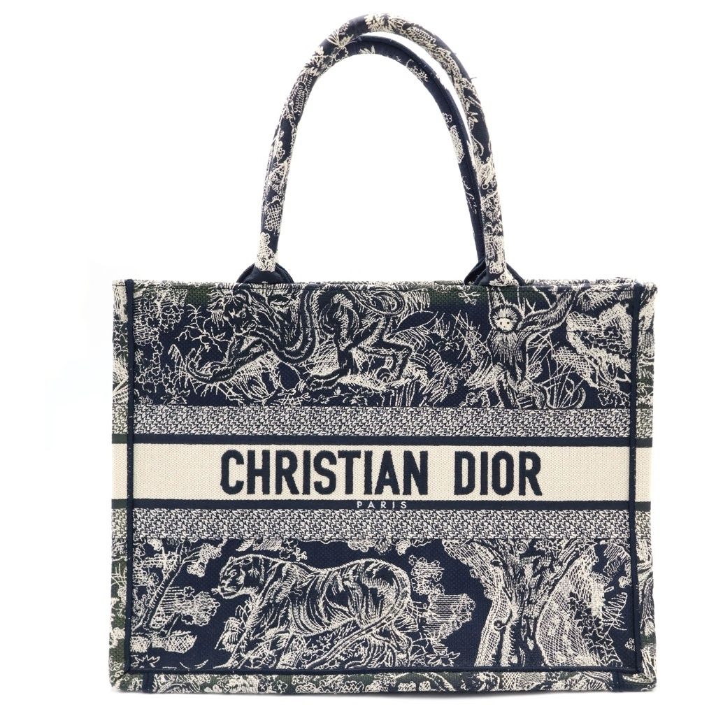 Dior Book Tote Toile de Jouy Canvas Navy