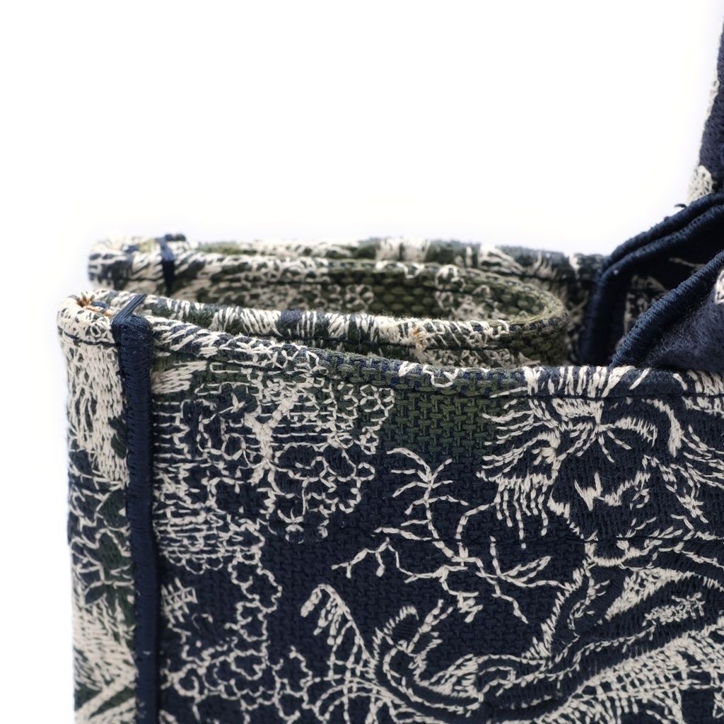 Dior Book Tote Toile de Jouy Canvas Navy — view 6