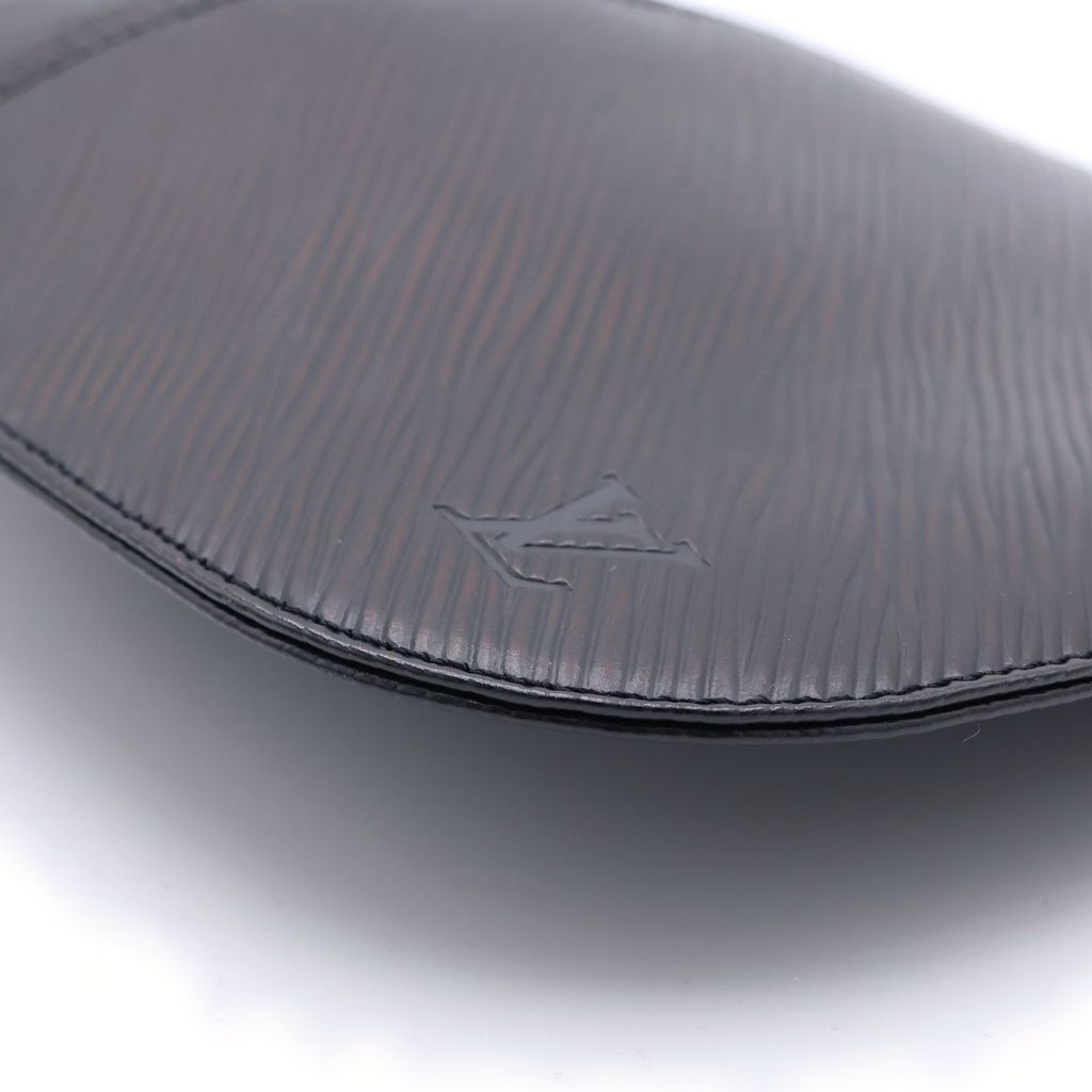 Louis Vuitton Epi Pochette Demi Lune One Mini Shoulder Bag Black Leather Silver — view 5