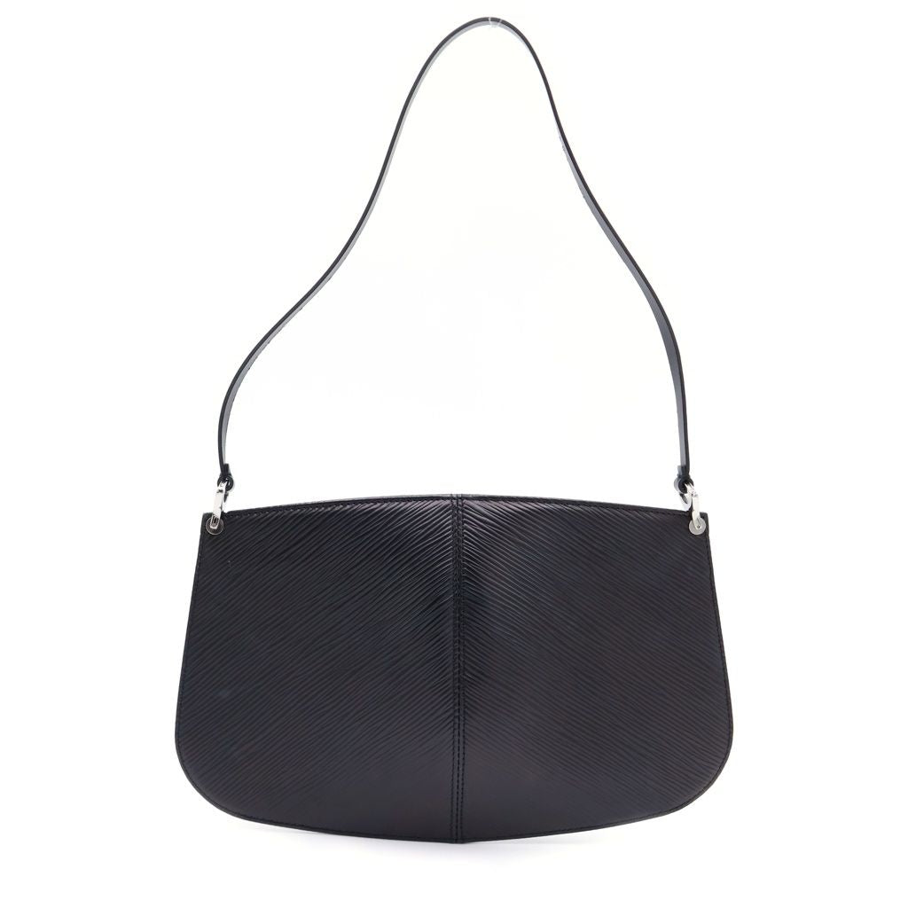 Louis Vuitton Epi Pochette Demi Lune One Mini Shoulder Bag Black Leather Silver — view 2