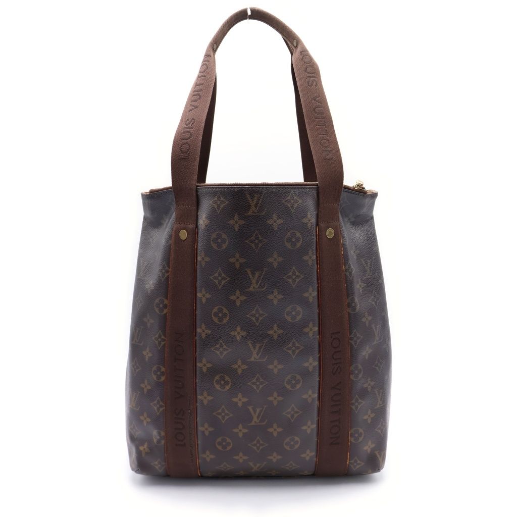 Louis Vuitton Monogram Cover Boble Tote Brown Leather Gold — view 2