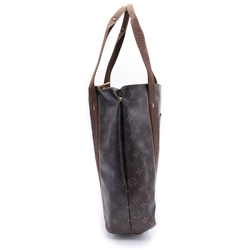 Louis Vuitton Monogram Cover Boble Tote Brown Leather Gold — view 3