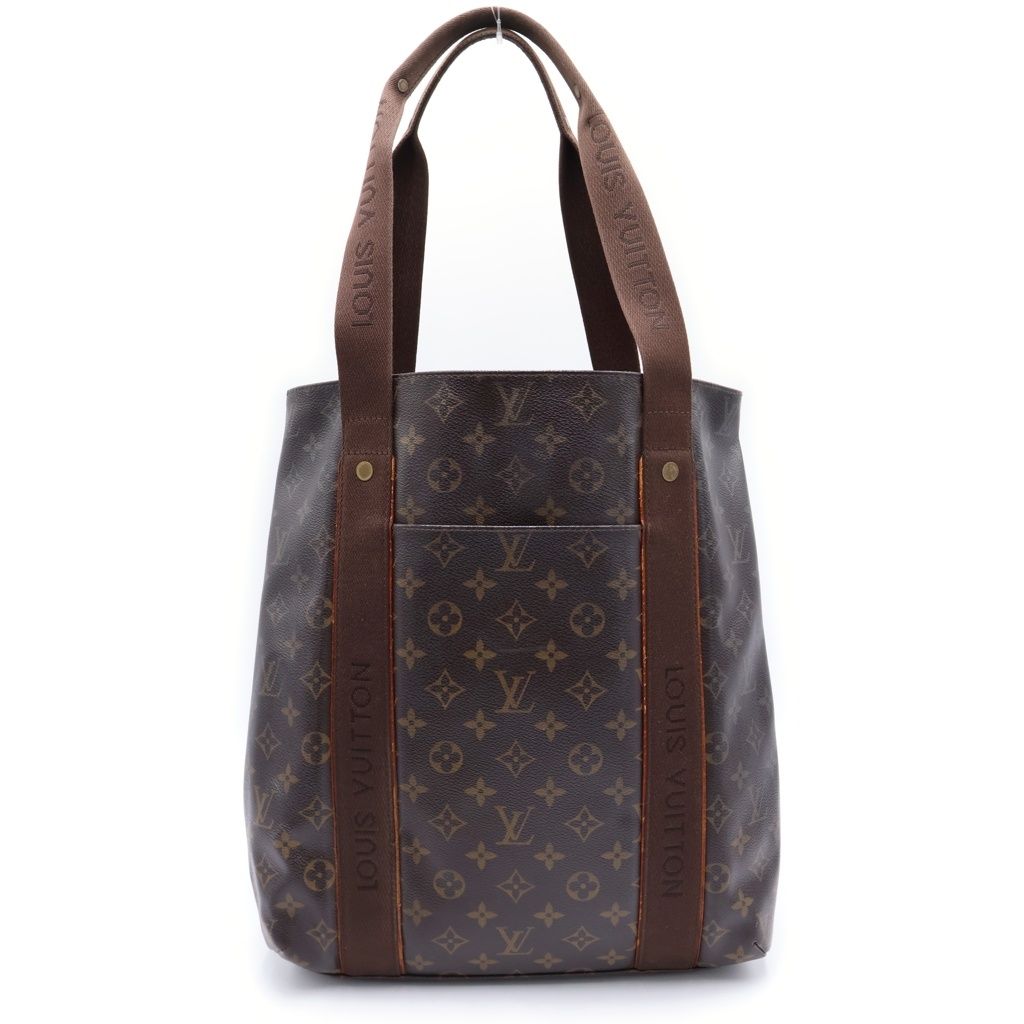 Louis Vuitton Monogram Cover Boble Tote Brown Leather Gold