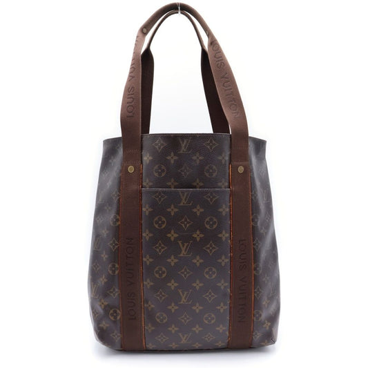 Louis Vuitton Monogram Cover Boble Tote Brown Leather Gold