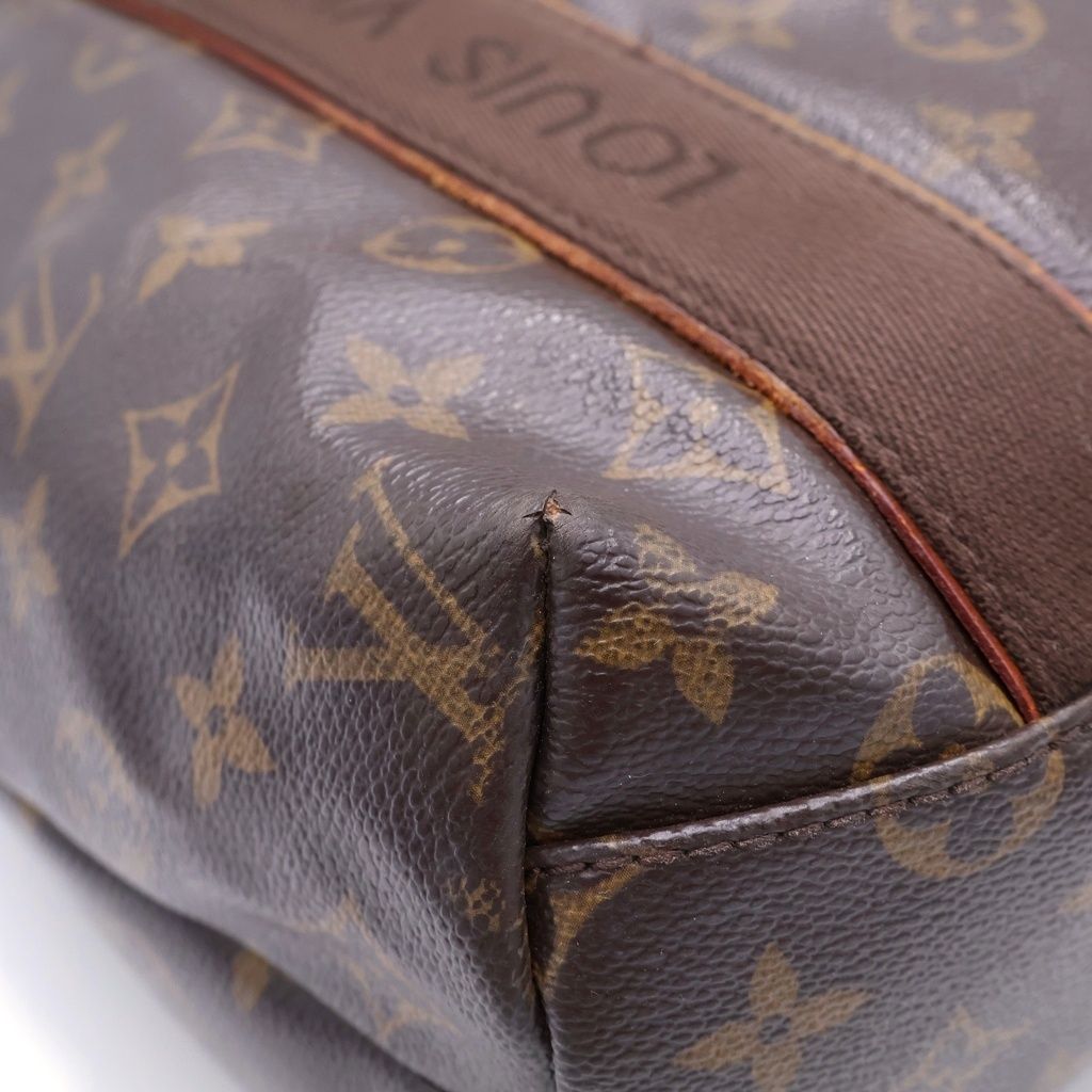 Louis Vuitton Monogram Cover Boble Tote Brown Leather Gold — view 5