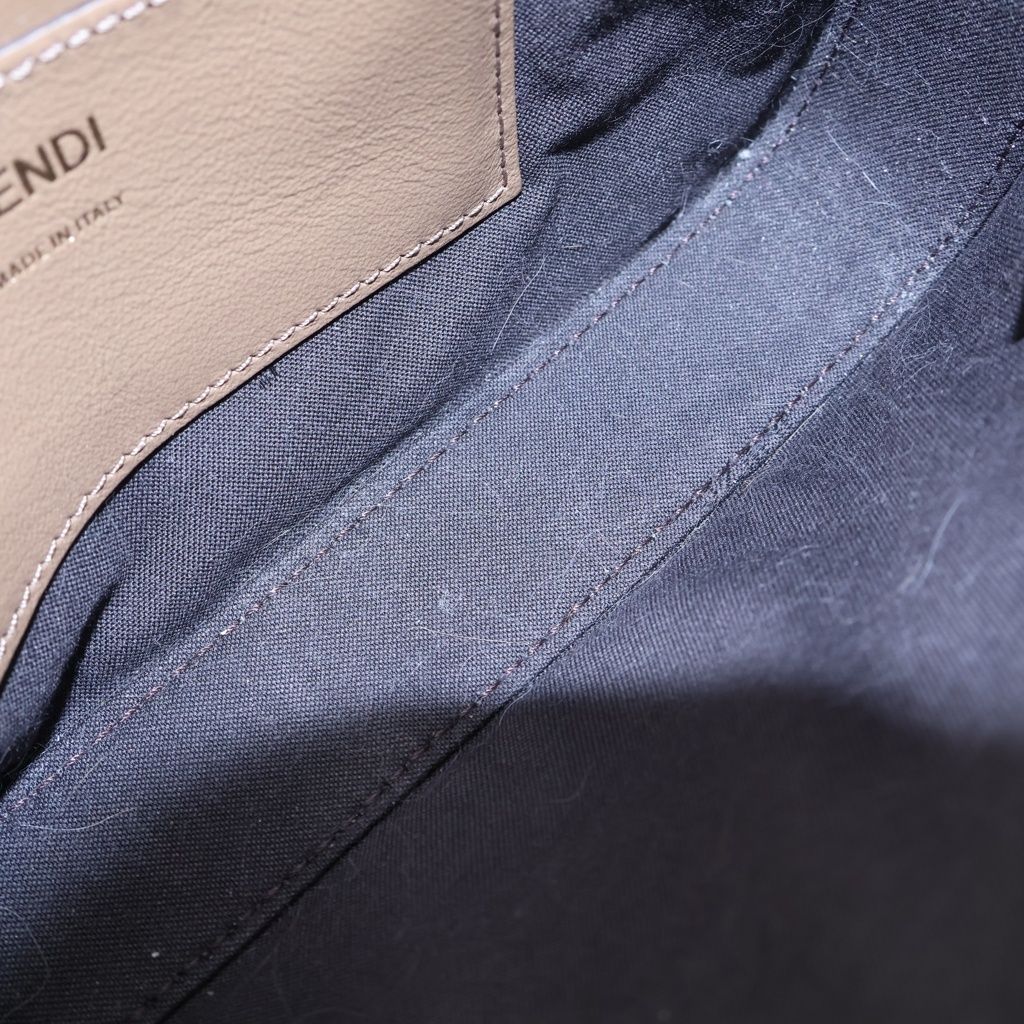 Fendi Zucca Slim Clutch Mini Shoulder Bag Brown Canvas Gold — view 5