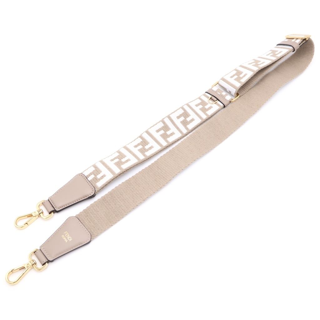 Fendi Zucca Slim Clutch Mini Shoulder Bag Brown Canvas Gold — view 6
