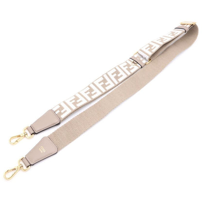 Fendi Zucca Slim Clutch Mini Shoulder Bag Brown Canvas Gold — view 6