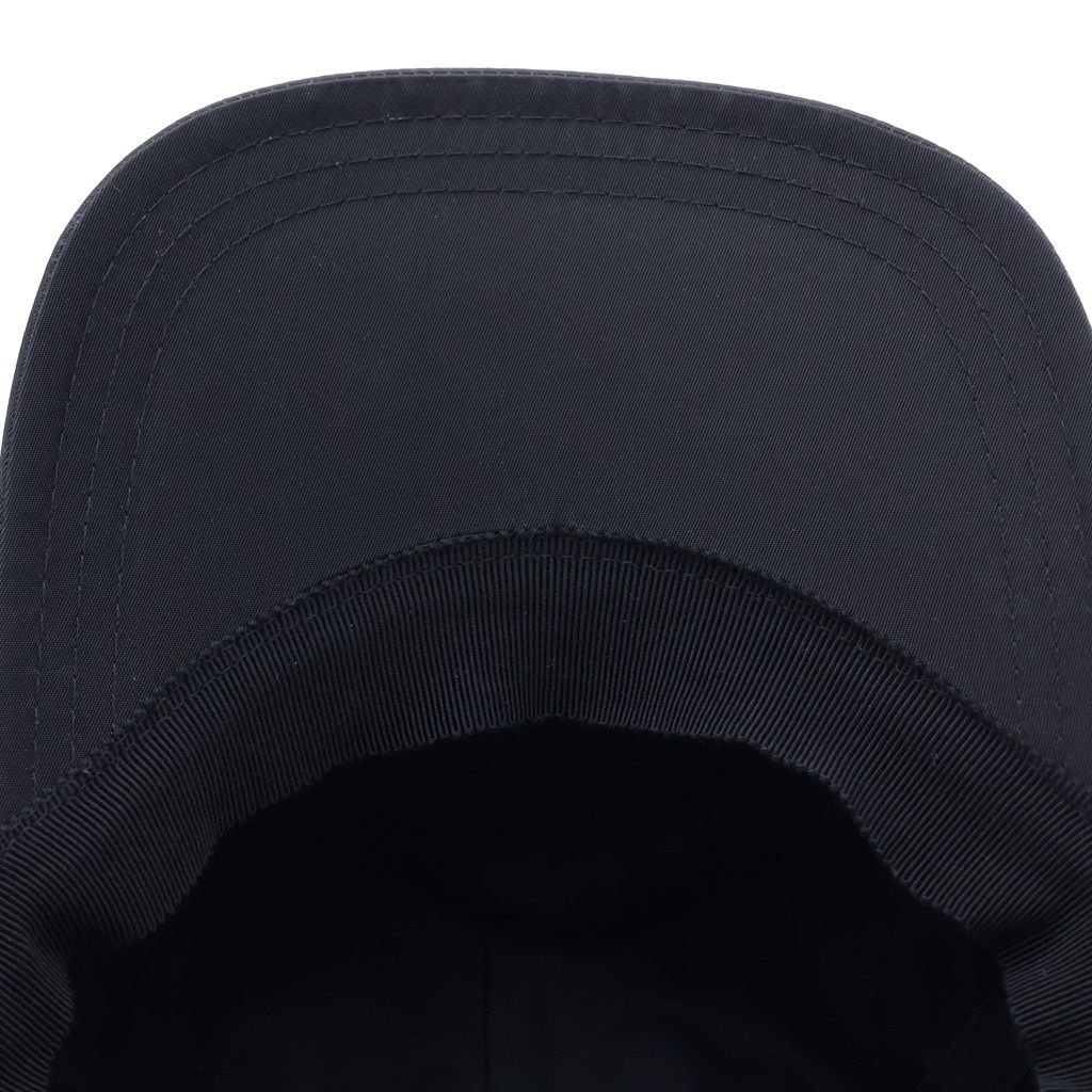 Prada Re-Nylon Logo Embroidery Baseball Cap Hat Black — view 5