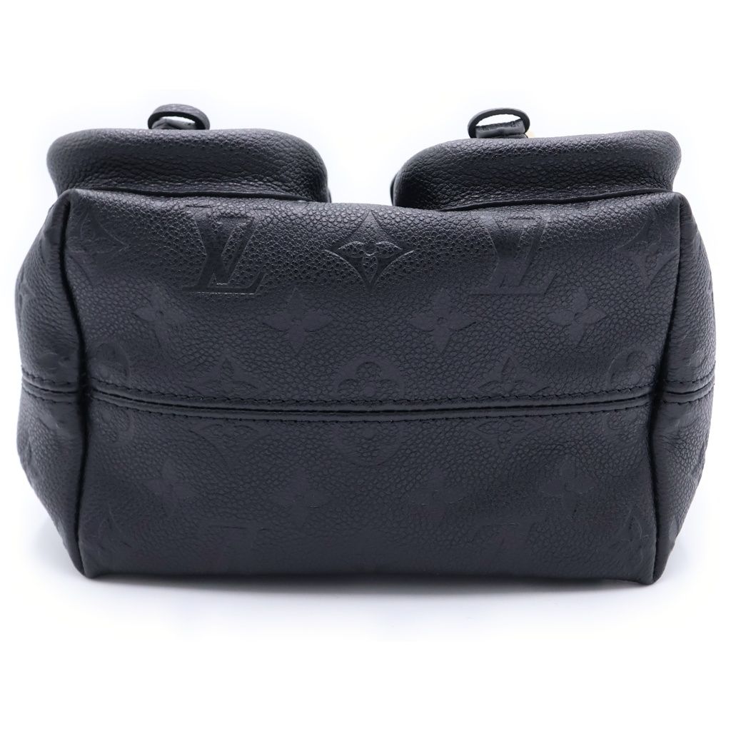 Louis Vuitton Monogram Empreinte Backup Backpack Black Leather Gold — view 4