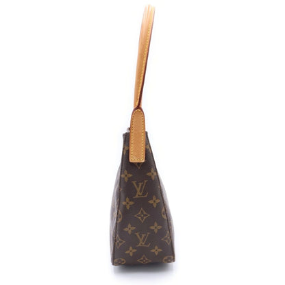 Louis Vuitton Monogram Looping MM Shoulder Bag Brown Leather Gold — view 3