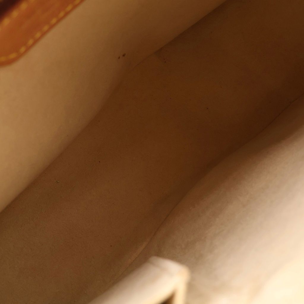 Louis Vuitton Monogram Looping MM Shoulder Bag Brown Leather Gold — view 5