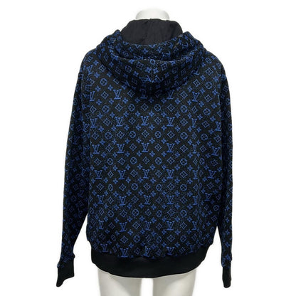 Louis Vuitton Hoodie L Monogram Zip Sle Jacquard Black Blue — view 2