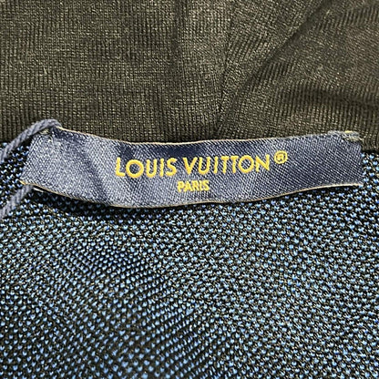 Louis Vuitton Hoodie L Monogram Zip Sle Jacquard Black Blue — view 3