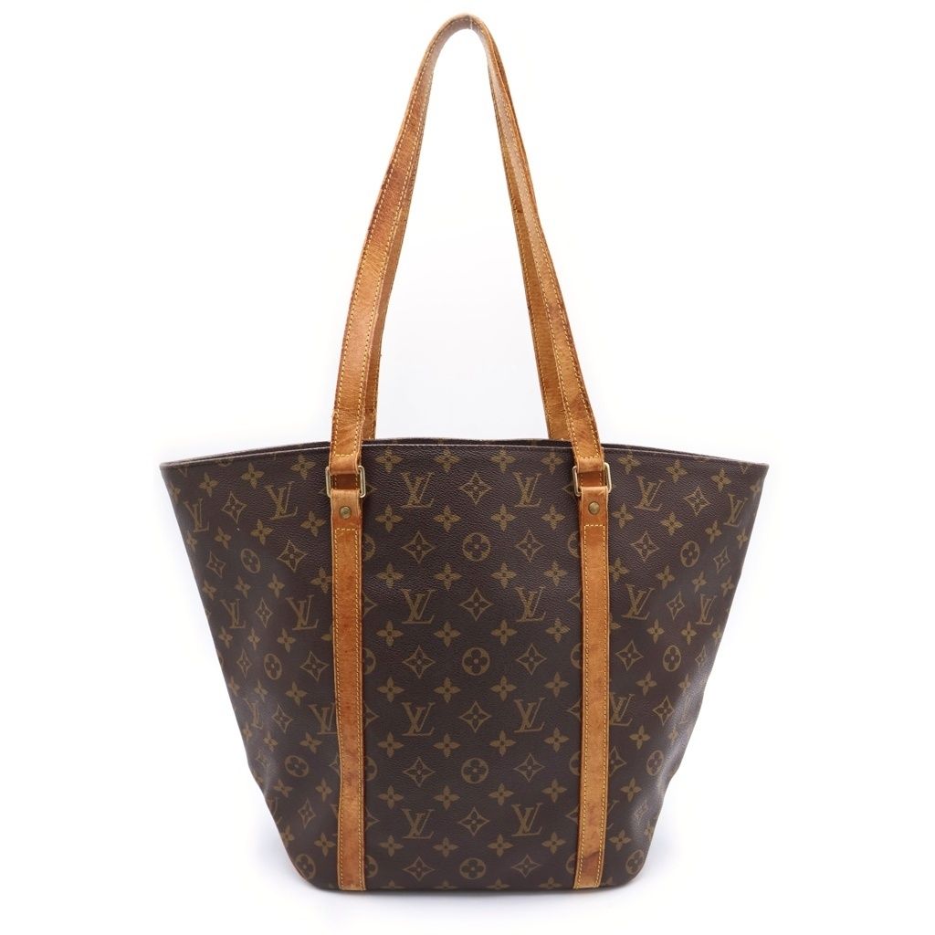 Louis Vuitton Monogram Sac Shopping Brown Tote