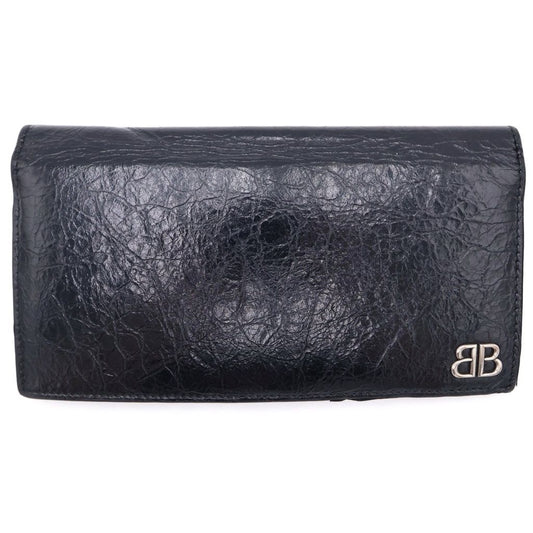 Balenciaga Vertical Monaco Wallet Black