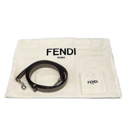 Fendi Handbag Visible Gray Beige Leather — view 8