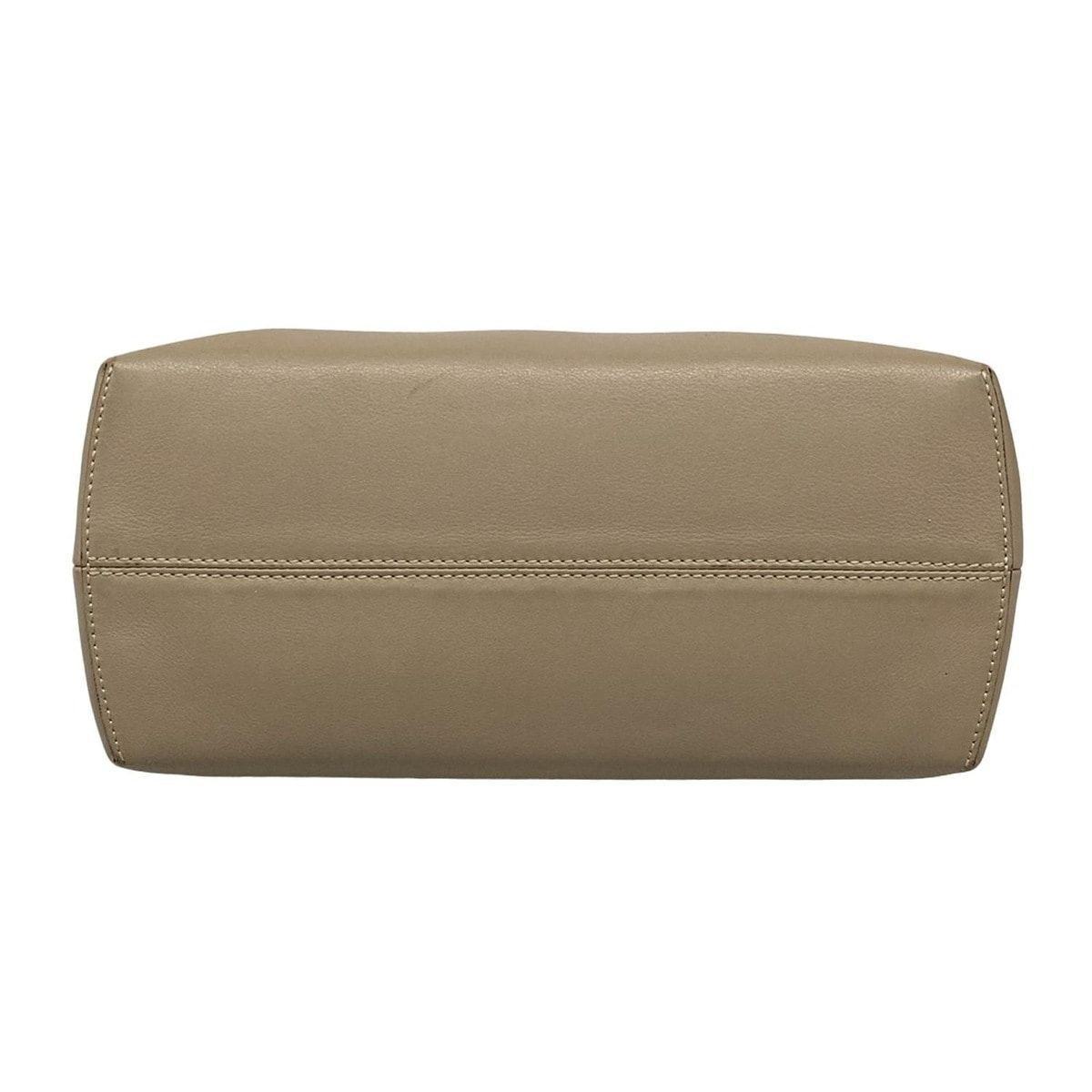 Fendi Handbag Visible Gray Beige Leather — view 5