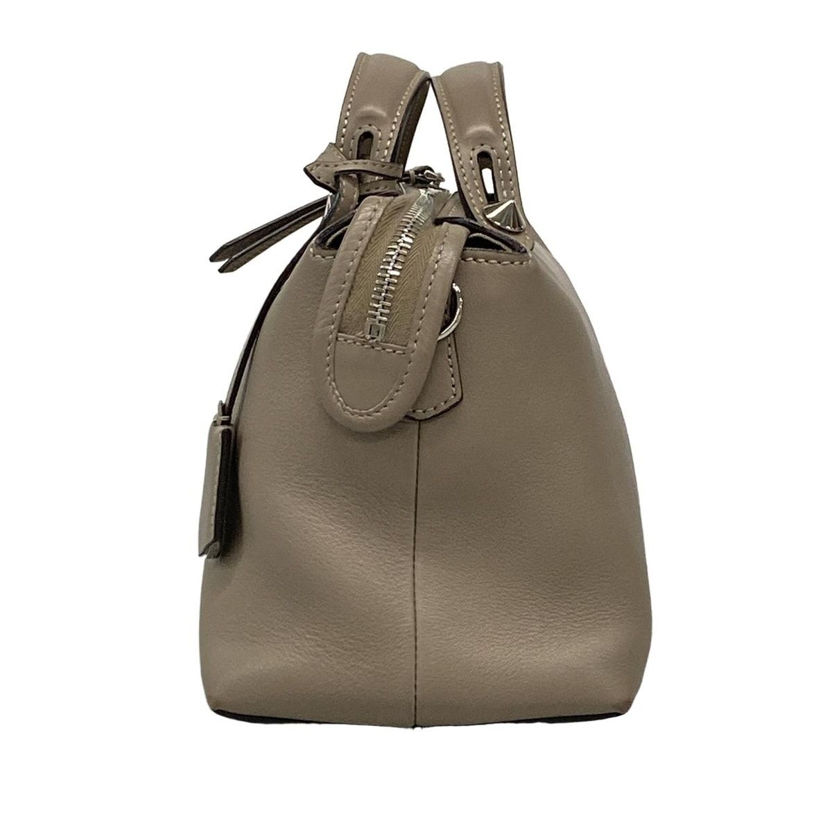 Fendi Handbag Visible Gray Beige Leather — view 4
